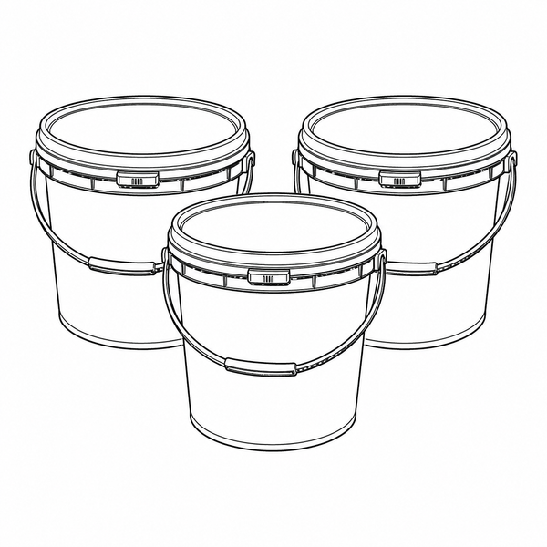 Two five-kilogram tubs of pistachio cream