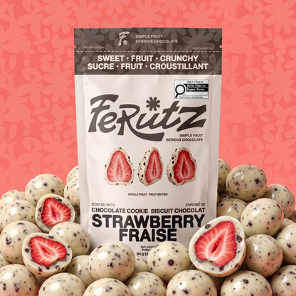 White Chocolate Cookie Crunch Strawberries