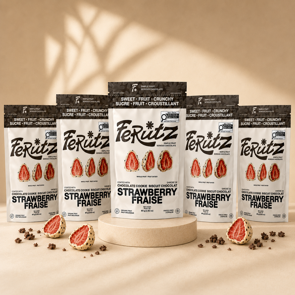 Best Seller: 5-Pack White Chocolate Cookie-Covered Strawberries